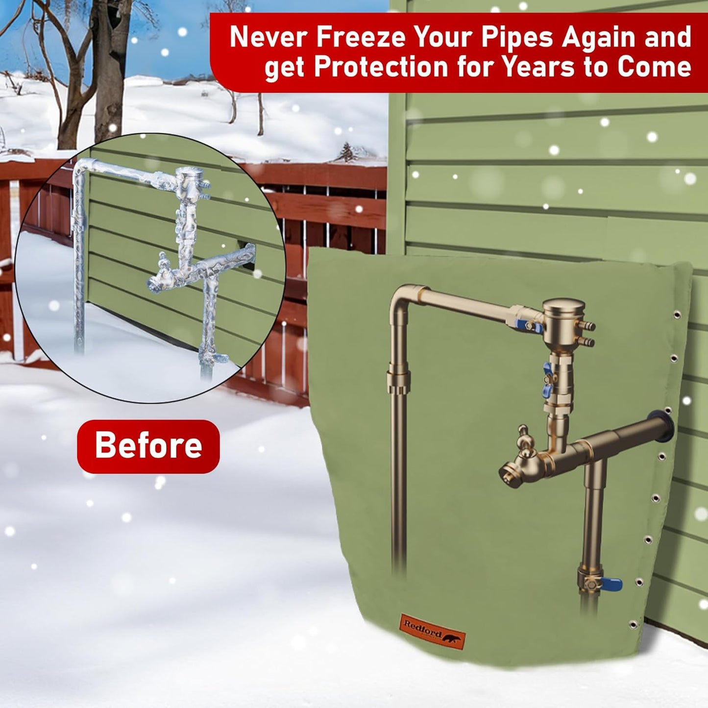3-Way Opening Backflow Cover (Green)
