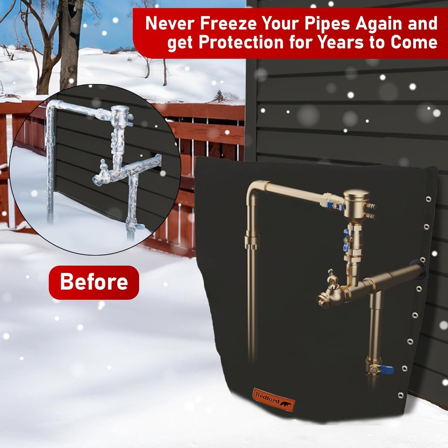3-Way Opening Backflow Cover (Black)