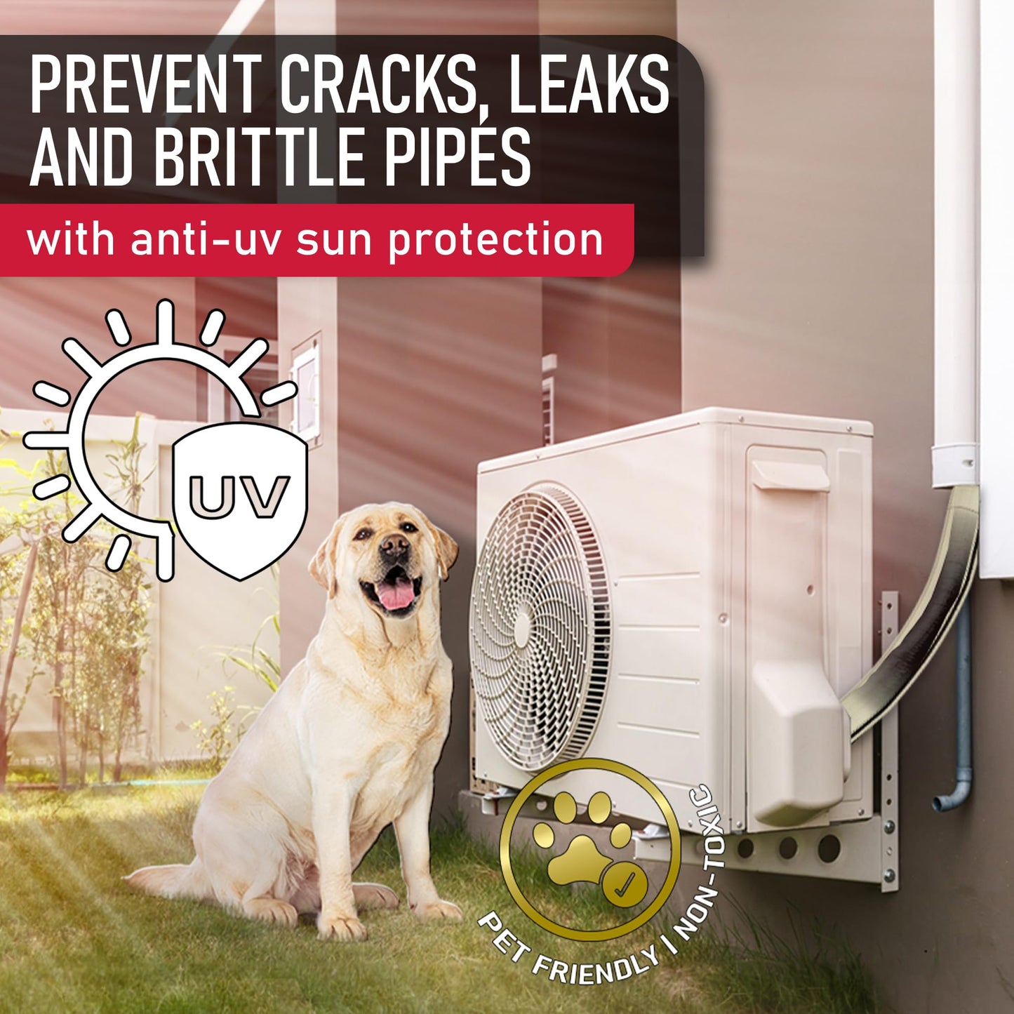 Cold Snap Pipe Sleeve Cover (Beige)