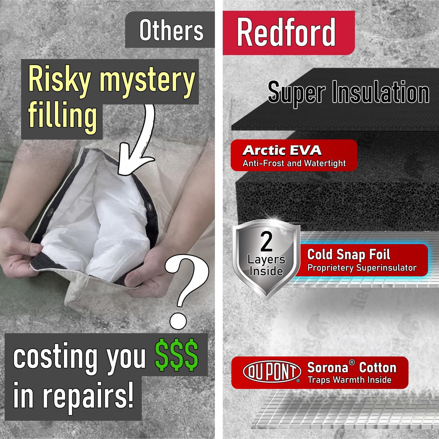 2 Pack Cold Snap Faucet Cover (Black)