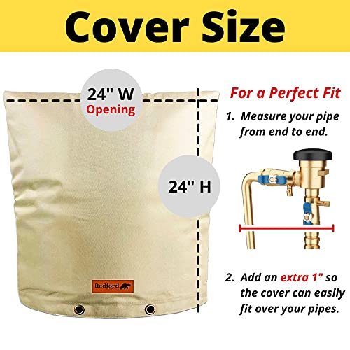 Redford Supply Co. Coldsnap Double Wall EVA Water Well Pump Covers - Backflow Preventer Insulation Cover, Sprinkler Valve Covers for Outside, Well Head Cover, Sprinkler Covers