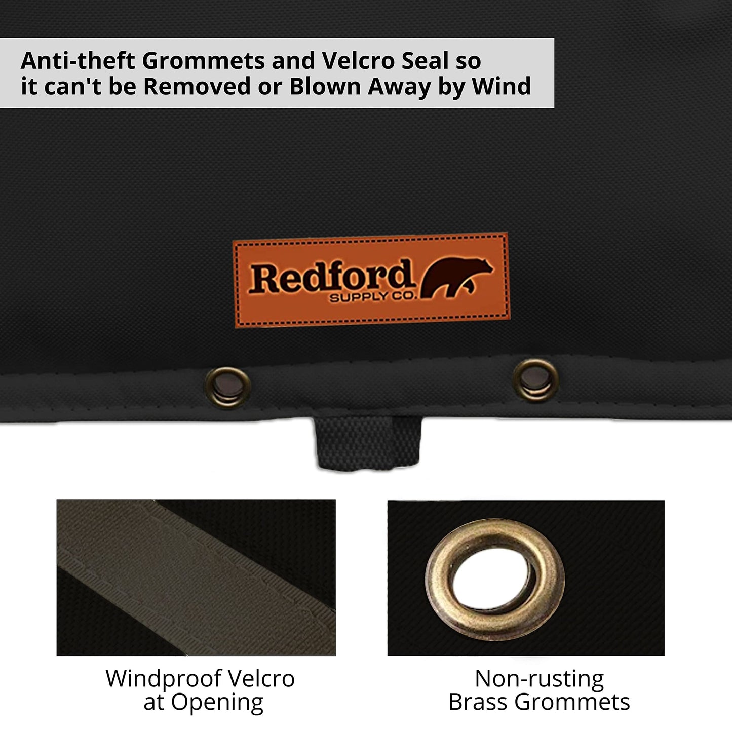 Redford Supply Co. Cold Snap (0°F) Double Wall Valve Cover - Sprinkler Cover for Outside, Outdoor Wrap Pipe Insulation, Water Meter Cover, Well Head Cover, Water Well Pump Covers (14"W x 13"H, Black)
