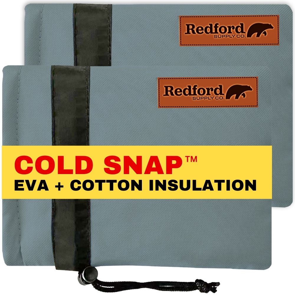 Redford Supply Co. 2 Pack Cold Snap (0°F) Double Wall Faucet Covers for Winter - Spigot Covers Winter Insulated, Water Faucet Covers for Outside, Faucet Cover Socks