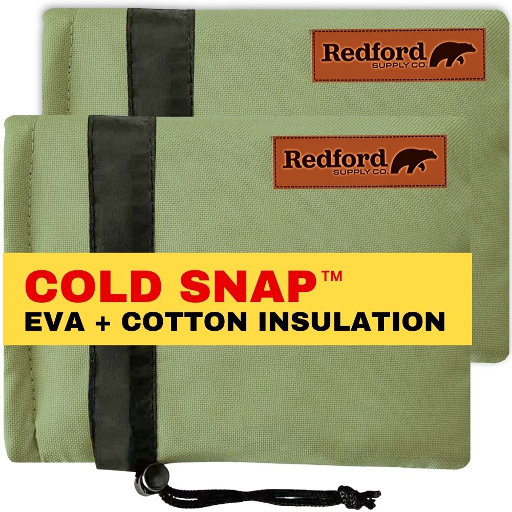 Redford Supply Co. 2 Pack Cold Snap (0°F) Double Wall Faucet Covers for Winter - Spigot Covers Winter Insulated, Water Faucet Covers for Outside, Faucet Cover Socks