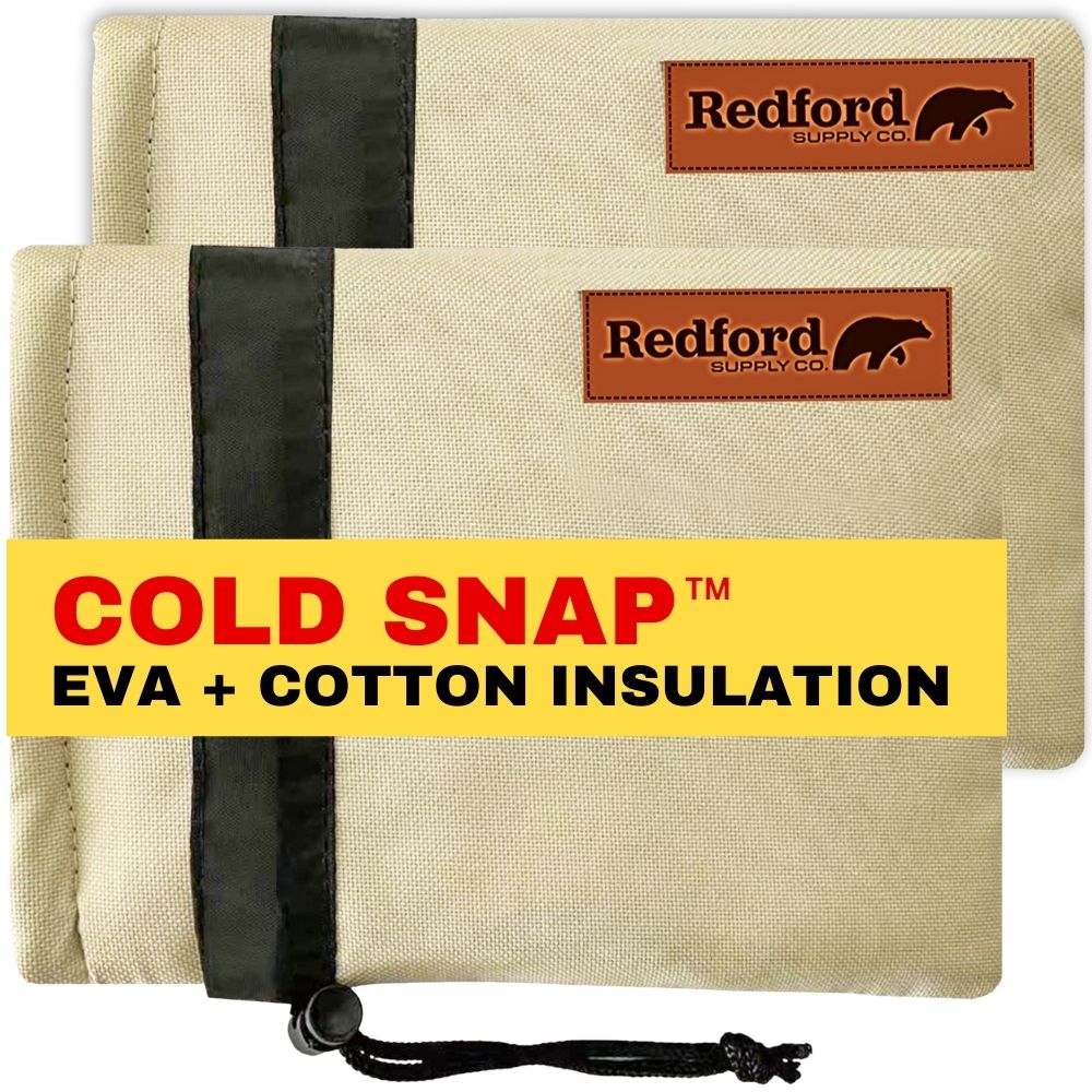Redford Supply Co. 2 Pack Cold Snap (0°F) Double Wall Faucet Covers for Winter - Spigot Covers Winter Insulated, Water Faucet Covers for Outside, Faucet Cover Socks