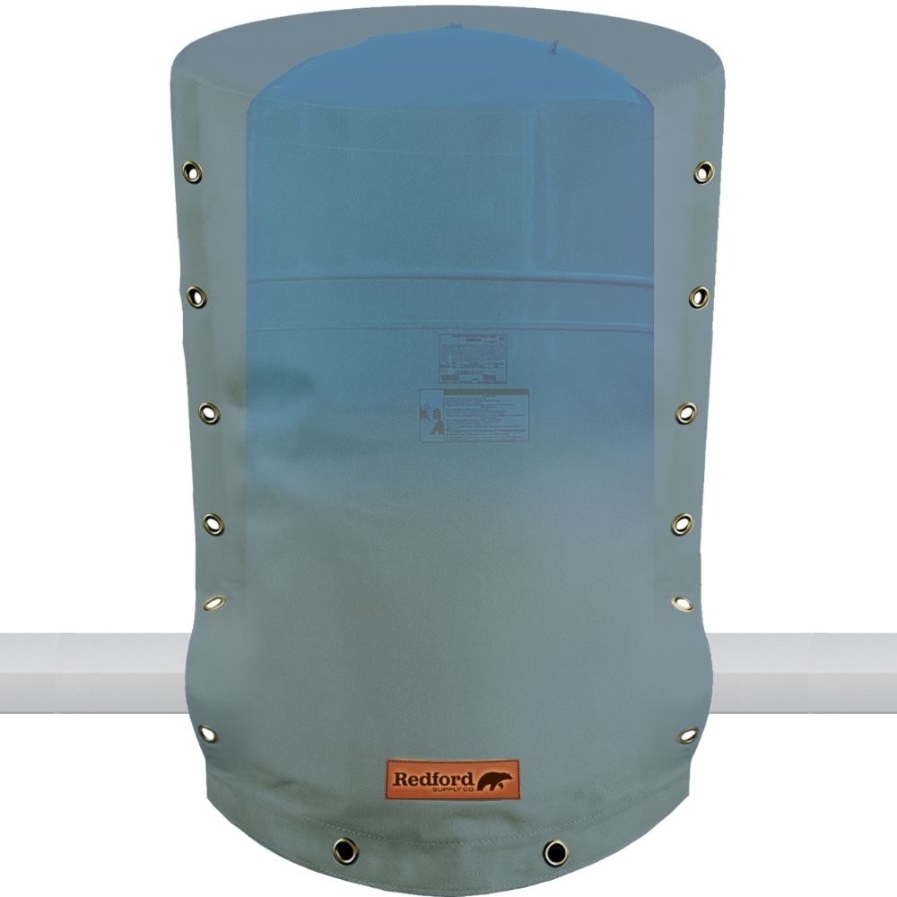 Customizable Cold Snap Wellhead Cover™ Prevents Costly Repairs Due to Freezing Weather - Easily Slips On and Off for Fast Concealment (Grey)