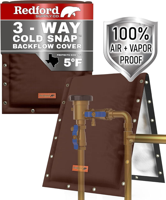 3-Way Opening Backflow Cover (Brown)