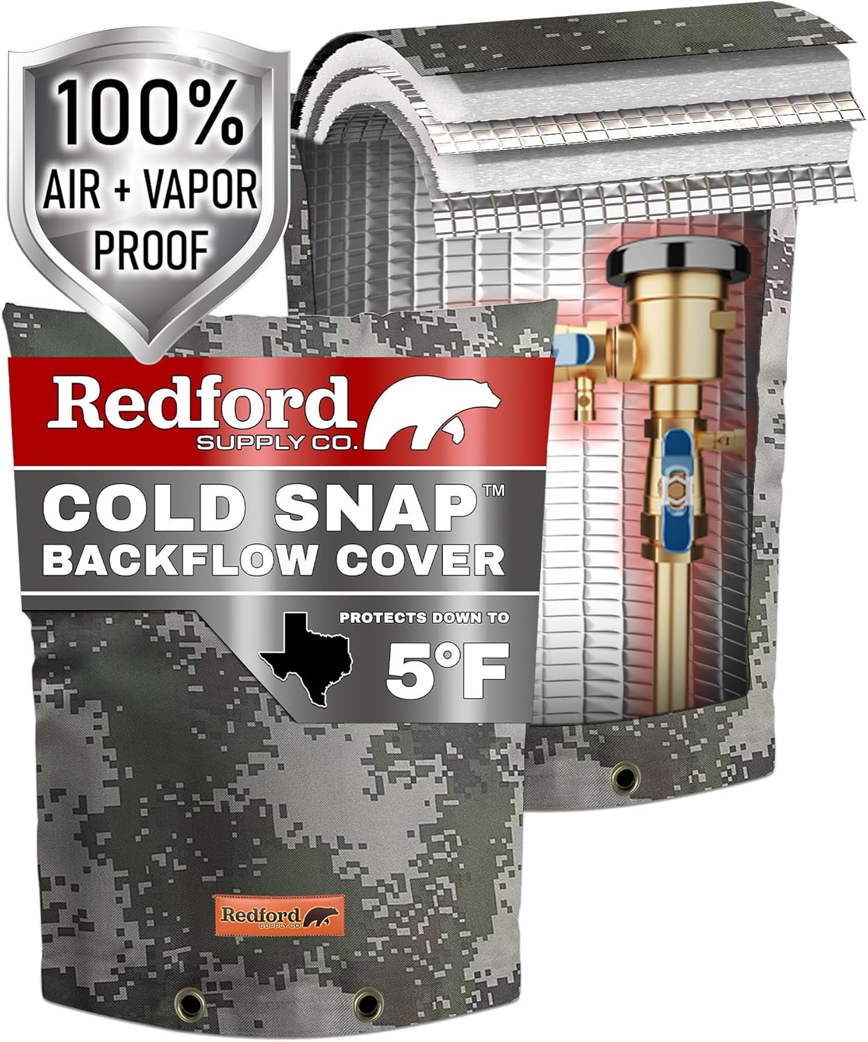 Cold Snap (5°F) Backflow Preventer Cover (Camo)