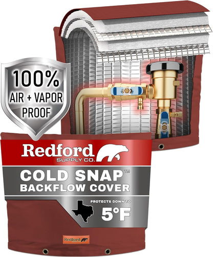 Redford Supply Co. Cold Snap (5°F) Backflow Cover (Red)