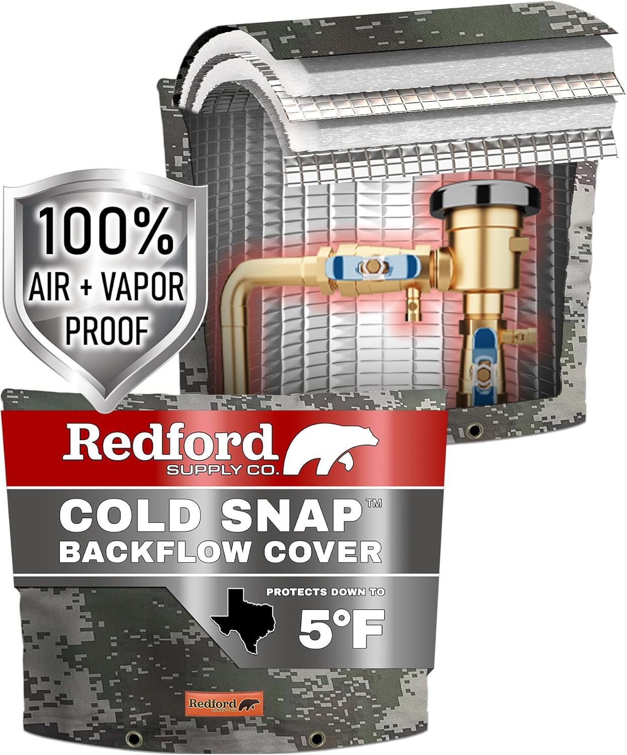 Cold Snap (5°F) Backflow Preventer Cover (Camo)