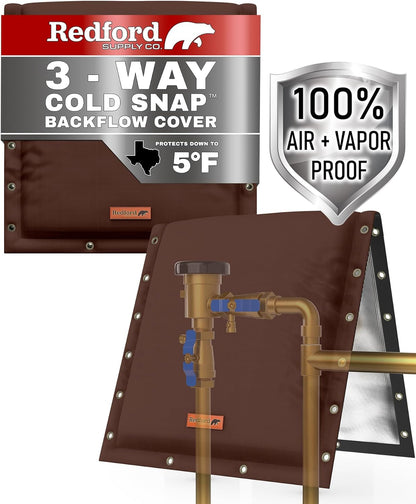 3-Way Opening Backflow Cover (Brown)