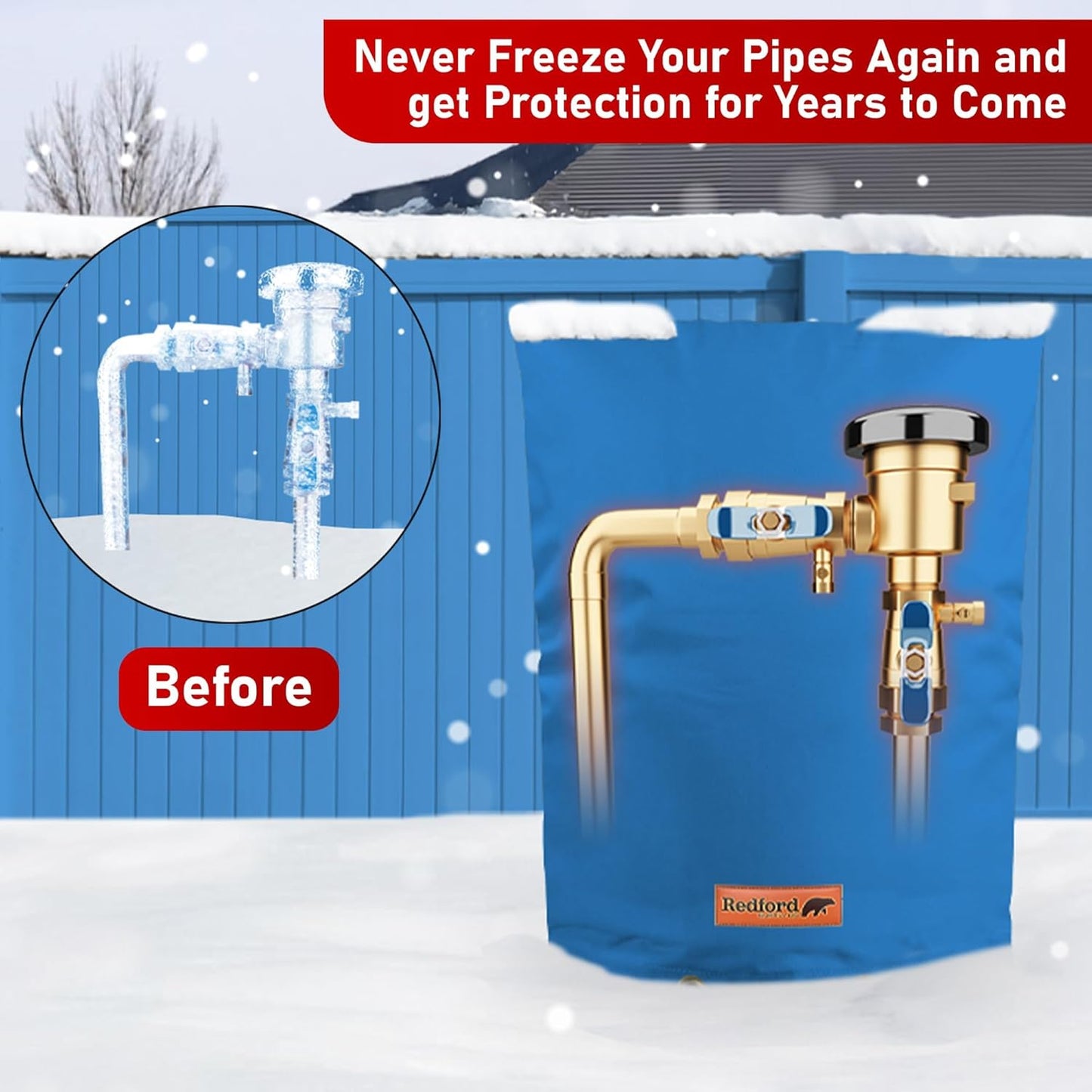 Cold Snap (5°F) Backflow Preventer Cover (Blue)