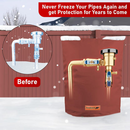 Redford Supply Co. Cold Snap (5°F) Backflow Cover (Red)