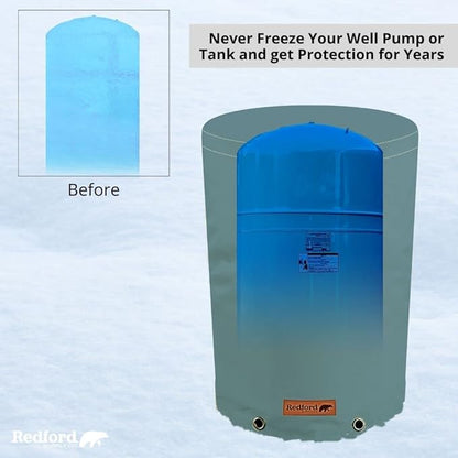 Cold Snap Wellhead Cover™ Prevents Costly Repairs Due to Freezing Weather - Easily Slips On and Off for Fast Concealment (Grey)