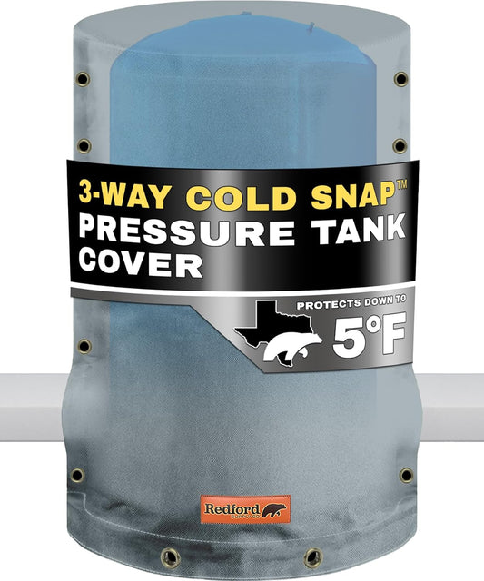 Customizable Cold Snap Wellhead Cover™ Prevents Costly Repairs Due to Freezing Weather - Easily Slips On and Off for Fast Concealment (Grey)