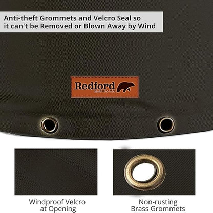 Cold Snap Wellhead Cover™ Prevents Costly Repairs Due to Freezing Weather - Easily Slips On and Off for Fast Concealment (Black)