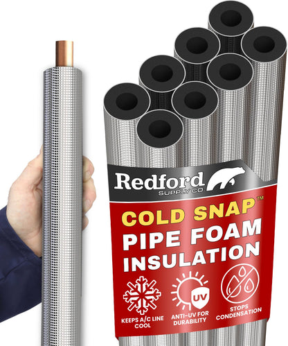 8 Pack Foam Tube with Adhesive and Foil