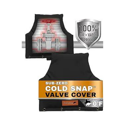 Redford Supply Co. Cold Snap (0°F) Double Wall Valve Cover - Sprinkler Cover for Outside, Outdoor Wrap Pipe Insulation, Water Meter Cover, Well Head Cover, Water Well Pump Covers (14"W x 13"H, Black)