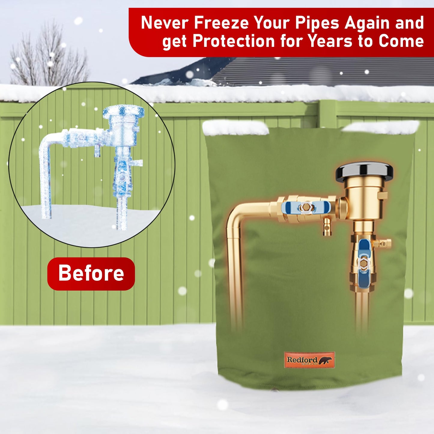 Cold Snap (0°F) Backflow Preventer Cover (Green)