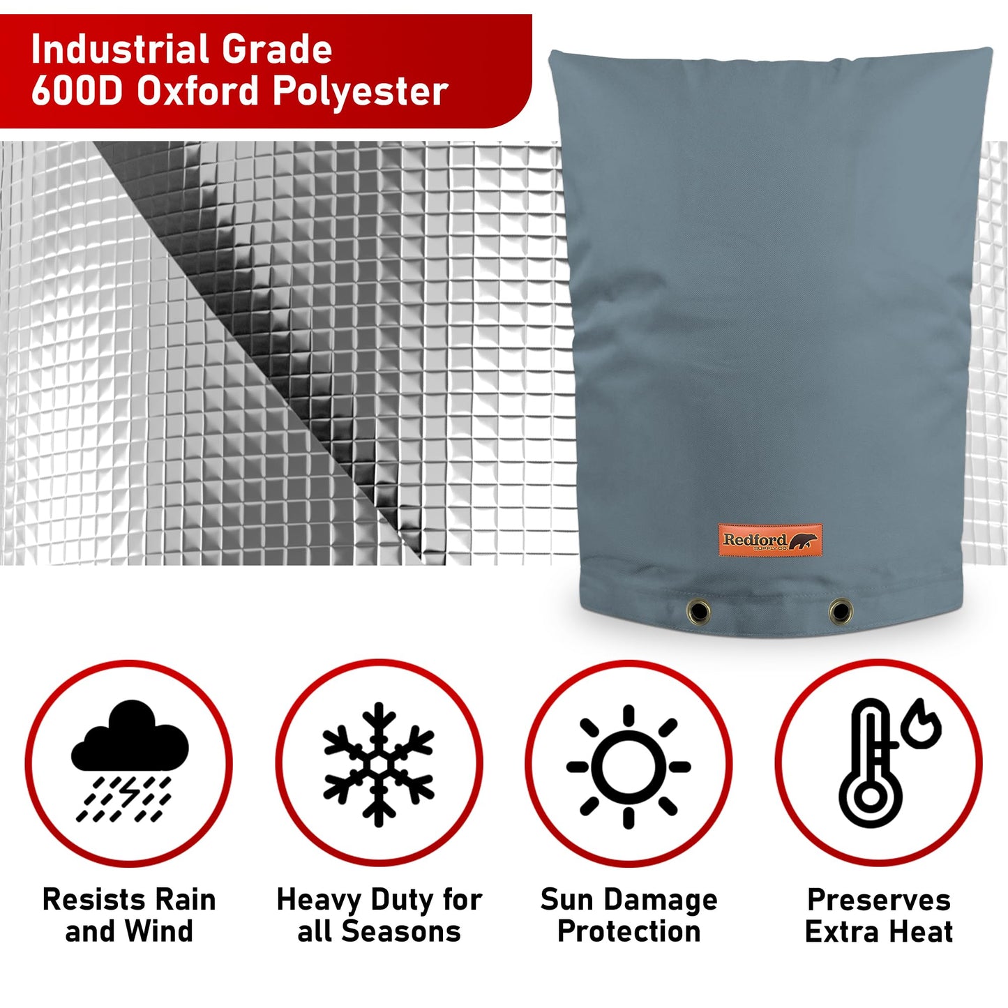 Cold Snap (0°F) Backflow Preventer Cover (Gray)