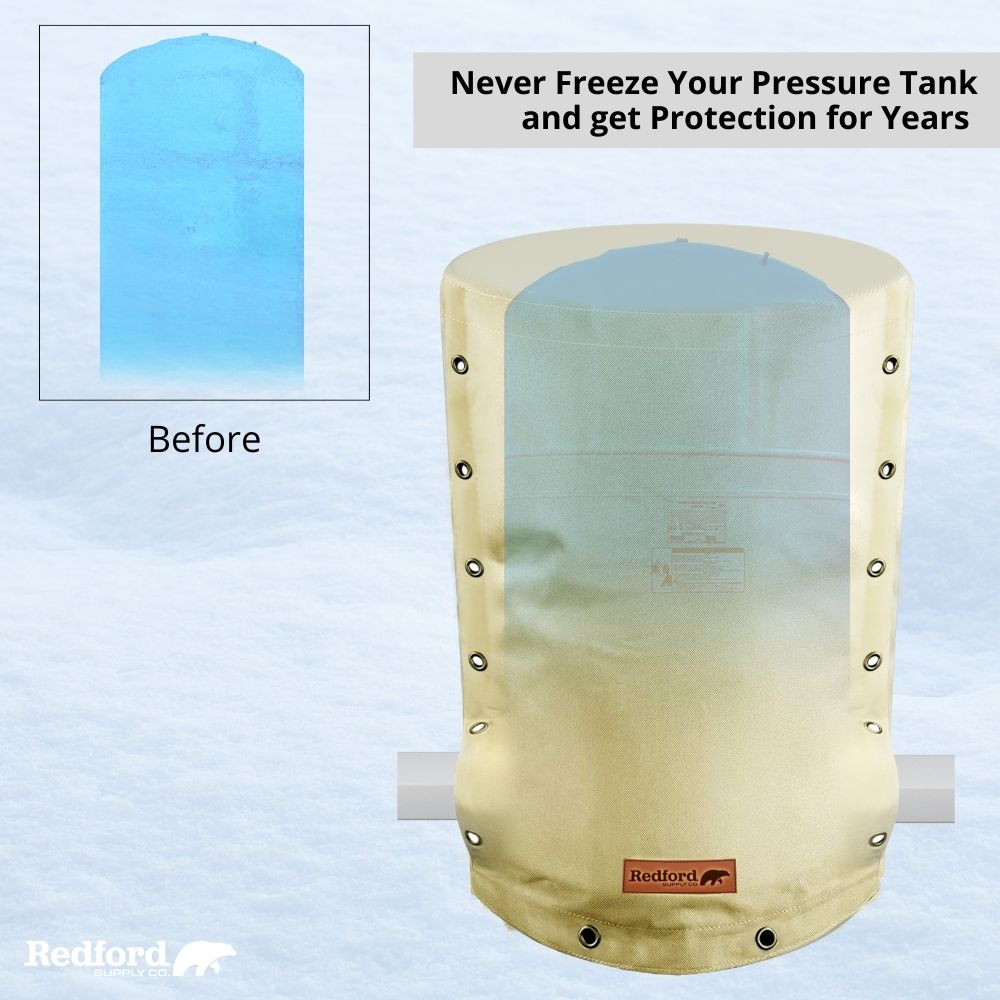 Customizable Cold Snap Wellhead Cover™ Prevents Costly Repairs Due to Freezing Weather - Easily Slips On and Off for Fast Concealment (Beige)