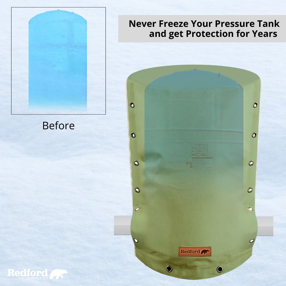 Customizable Cold Snap Wellhead Cover™ Prevents Costly Repairs Due to Freezing Weather - Easily Slips On and Off for Fast Concealment (Green)