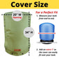 Customizable Cold Snap Wellhead Cover™ Prevents Costly Repairs Due to Freezing Weather - Easily Slips On and Off for Fast Concealment (Green)