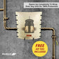 Customizable Cold Snap Double Wall™ Backflow Cover Easily Wraps Over Pipes for Fast Concealment - Prevents Costly Repairs Due to Freezing Weather (Beige)