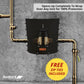 Customizable Cold Snap Double Wall™ Backflow Cover Easily Wraps Over Pipes for Fast Concealment - Prevents Costly Repairs Due to Freezing Weather(Black)