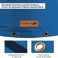 Customizable Cold Snap Double Wall™ Backflow Cover Easily Wraps Over Pipes for Fast Concealment - Prevents Costly Repairs Due to Freezing Weather (Blue)
