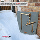 Customizable Cold Snap Double Wall™ Backflow Cover Easily Wraps Over Pipes for Fast Concealment - Prevents Costly Repairs Due to Freezing Weather (Grey)
