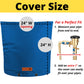 Cold Snap Double Wall™ Backflow Cover Prevents Costly Repairs Due to Freezing Weather - Easily Slips On and Off for Fast Concealment (Blue)