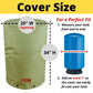 Cold Snap Wellhead Cover™ Prevents Costly Repairs Due to Freezing Weather - Easily Slips On and Off for Fast Concealment (Green)